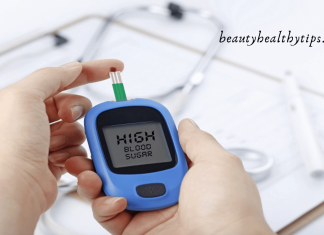 Patient receiving HbA1c test for diabetes management