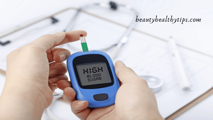 Patient receiving HbA1c test for diabetes management