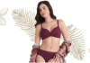 A stylish light-padded bra displayed on a neutral background, showcasing comfort and support.