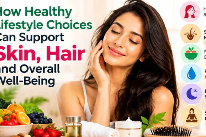 Healthy lifestyle choices for skin, hair and overall well-being